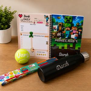 Minecraft Personalized School Gift Set